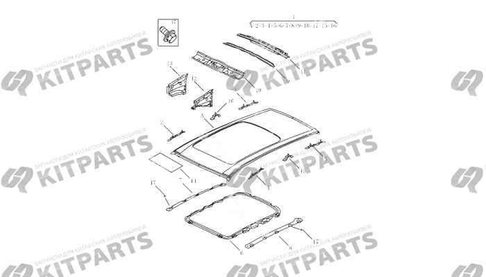 Крыша с люком [GL\GT,MIDDLE EAST,SO] Geely