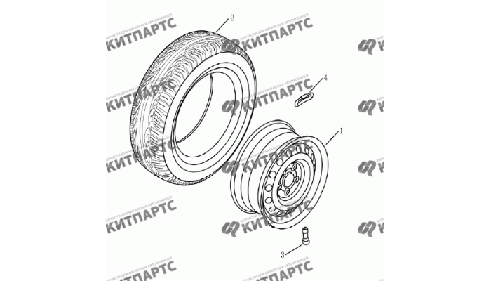 Колесо запасное Geely